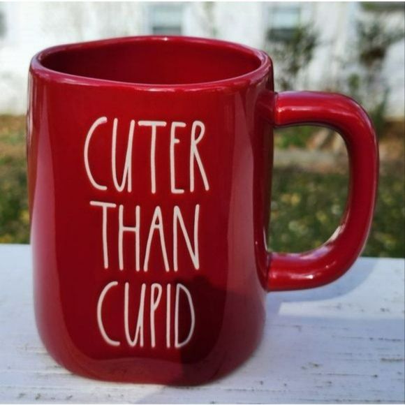 Rae Dunn‎ Cuter Than Cupid Valentin es Day Red Ceramic Coffee Mug 16 Oz - Picture 5 of 12